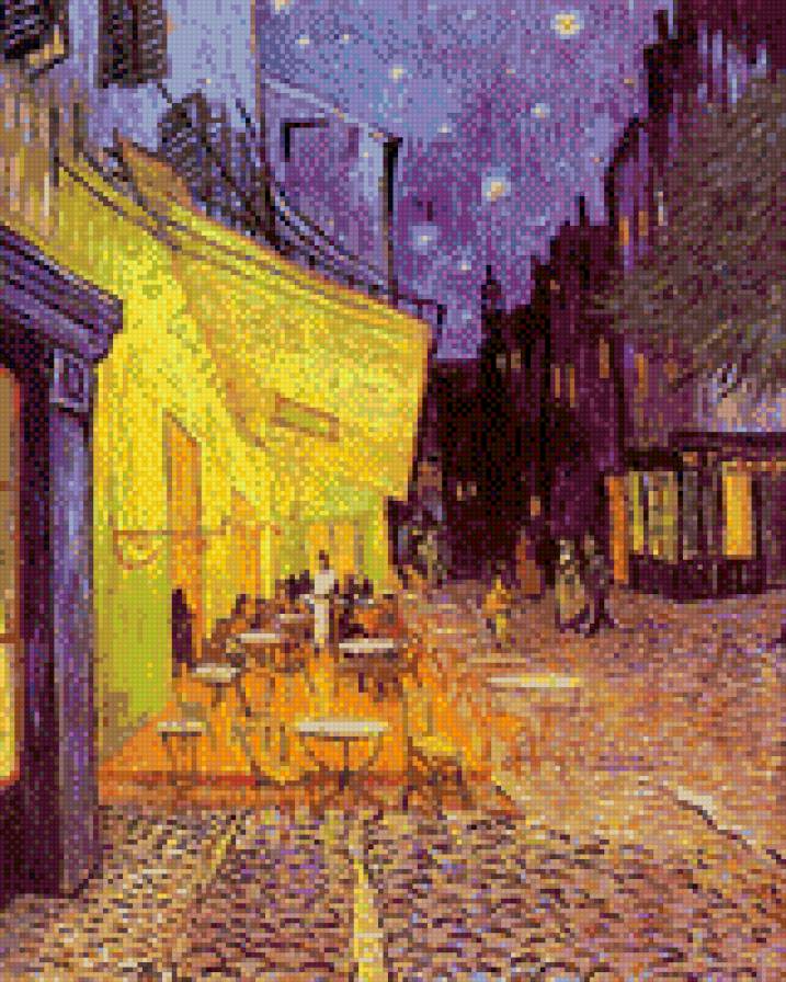 Винсент ван Гог  Ночная терраса кафе - винсент ван гог, ночная терраса кафе - предпросмотр
