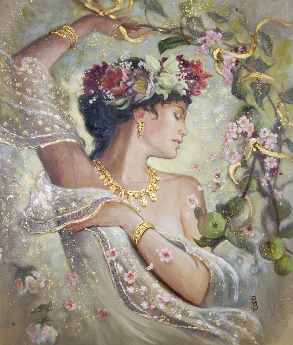богиня плодородия - фентези, картина - оригинал