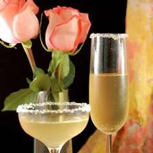 Оригинал схемы вышивки «Розы и шампанское» (№629153)