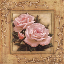 Оригинал схемы вышивки «Розы в рамке.» (№629357)
