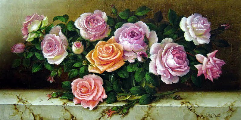 №629851 - цветы, розы - оригинал
