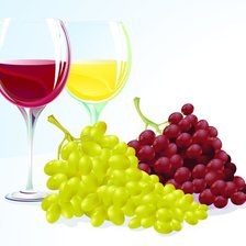 Оригинал схемы вышивки «Вино и виноград» (№630355)