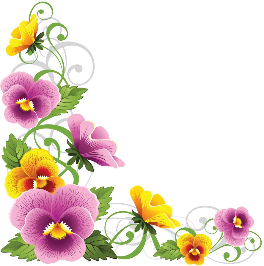цветы - подушка, узоры, уголок, цветы - оригинал