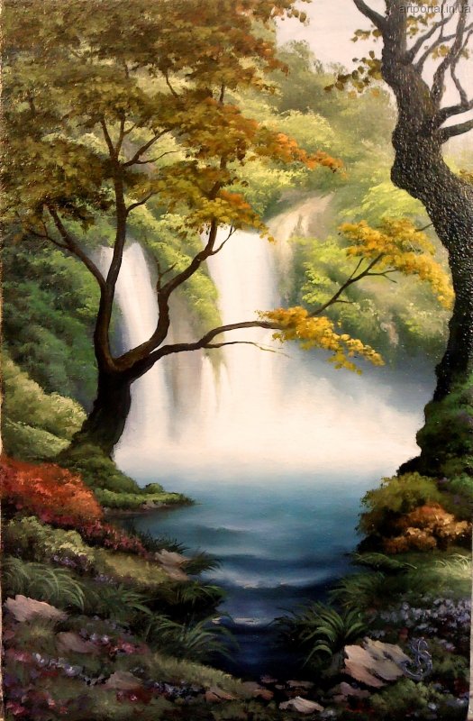 водопад - водопад, пейзаж, природа - оригинал
