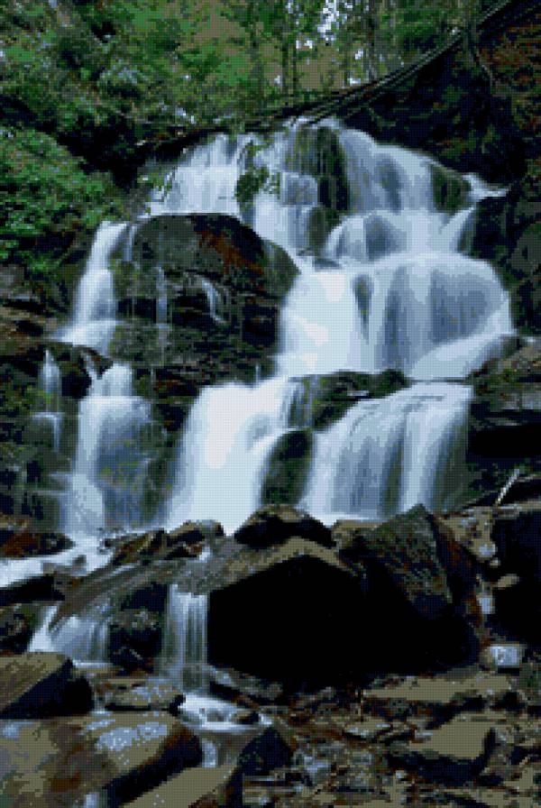 водопад - природа, водопад - предпросмотр