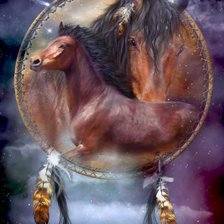 Оригинал схемы вышивки «Дух коня (Carol Cavalaris)» (№631598)