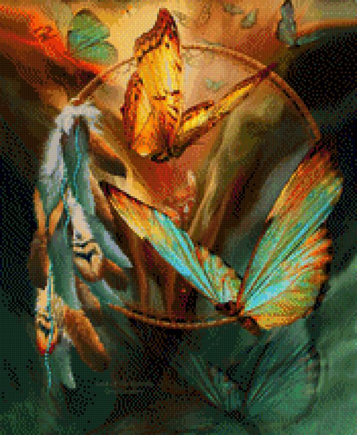Дух бабочки (Carol Cavalaris) - каваларис, бабочка, тотем - предпросмотр