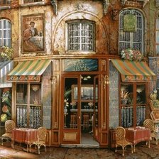 Оригинал схемы вышивки «la petit bistro» (№631899)