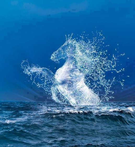 лошадь - море, вода, лошадь - оригинал