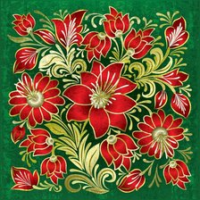 Оригинал схемы вышивки «подушка "цветы"» (№634877)