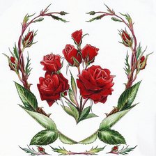 Оригинал схемы вышивки «розы» (№635043)