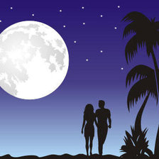 любовь при луне