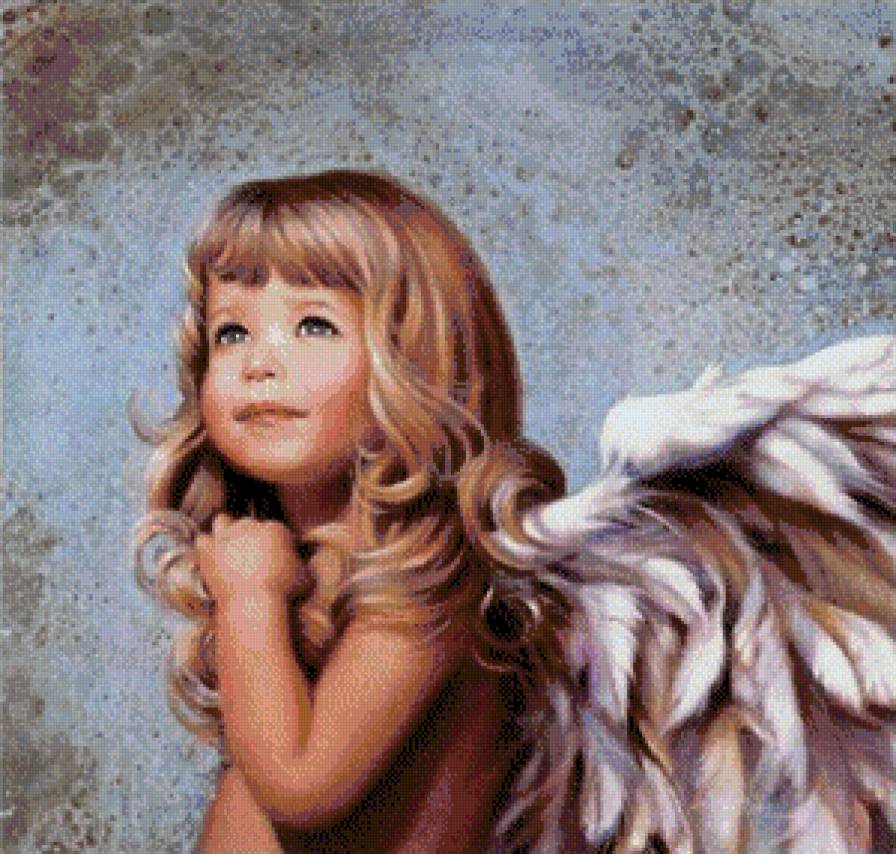 девочка ангелок - ребенок, сказка, крылья, ангел, девочка - предпросмотр