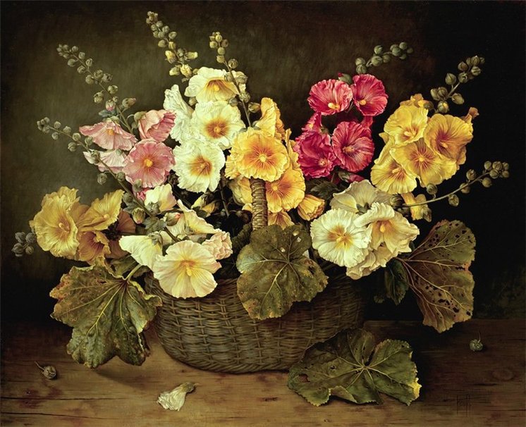 Jose Ascofet - kwiaty, malwy - оригинал