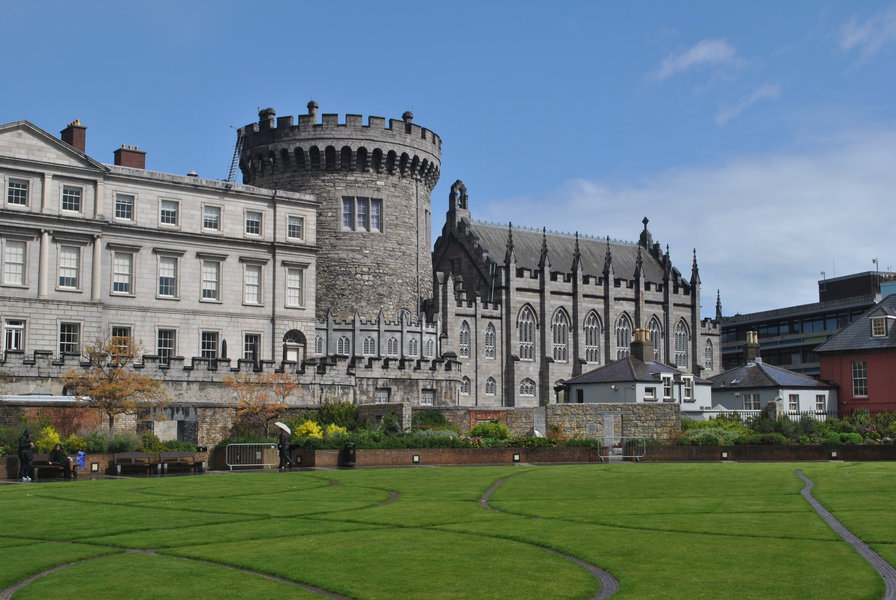 Дублинский замок - дублин, ирландия - оригинал