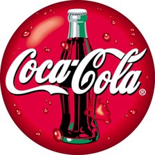 Схема вышивки «Эмблема Кока-Кола»