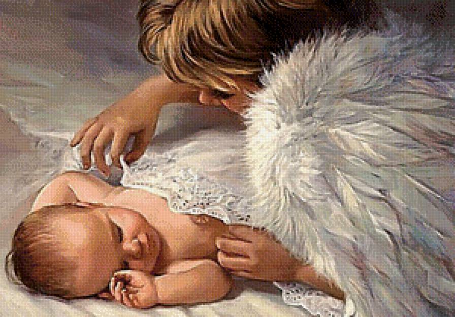 Ангел-хранитель - ангел, младенец, ребенок - предпросмотр