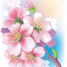 Оригинал схемы вышивки «весеннее цветение» (№642696)