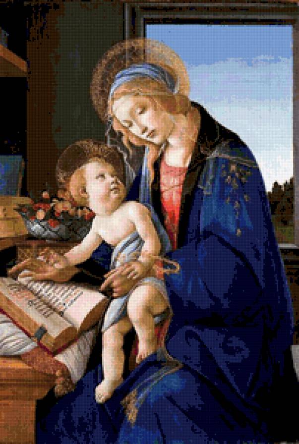Мадонна с младенцем - искусство, картина, боттичелли - предпросмотр