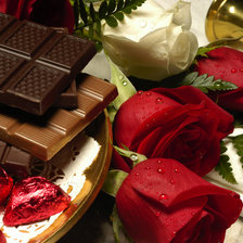 Розы и шоколад