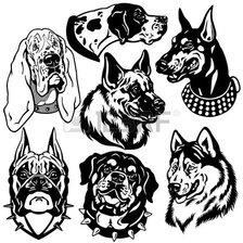Схема вышивки «собаки»