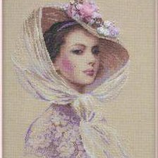 Оригинал схемы вышивки «дама 3» (№645967)