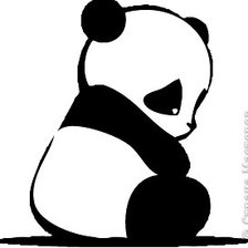 Оригинал схемы вышивки «панда» (№646042)