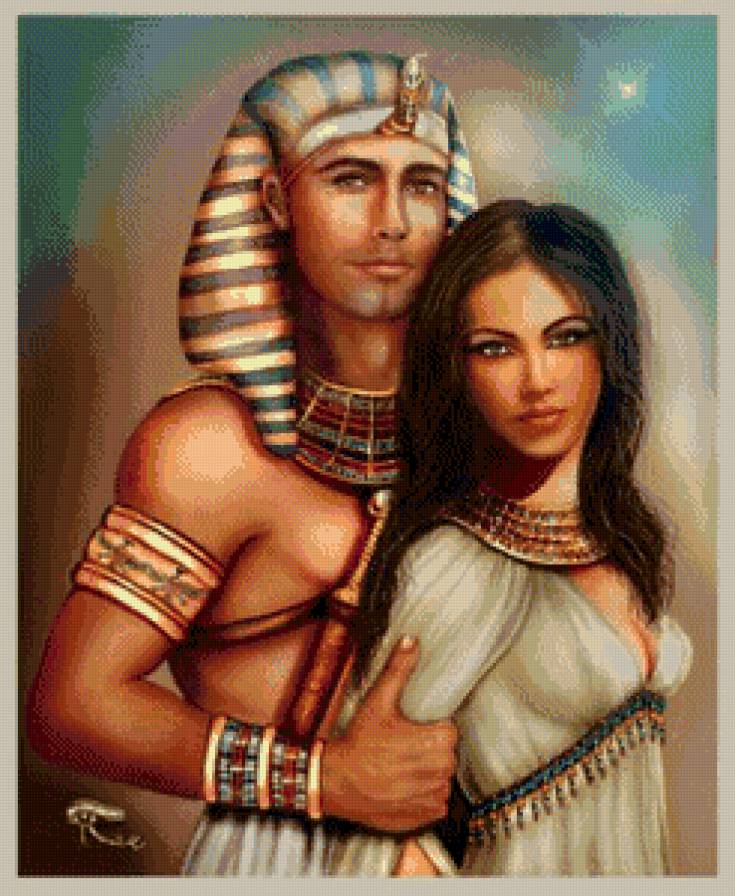 Египет - любовь, страсть, девушка, двое - предпросмотр