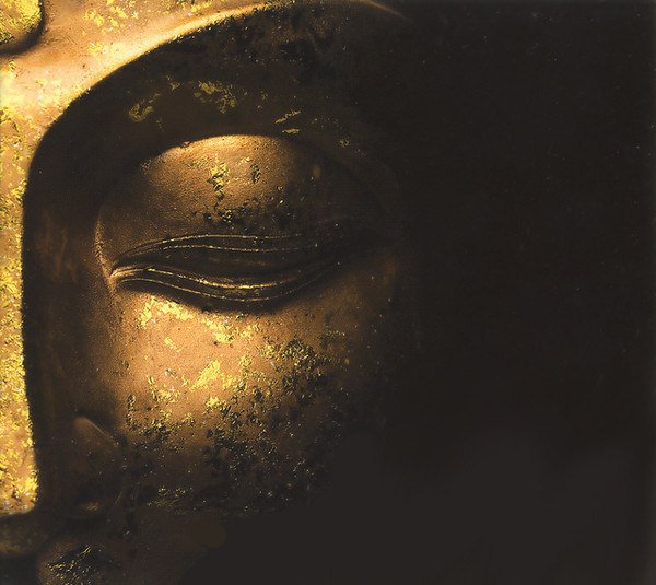 золотое лицо востока - лицо, статуя, фрагмент - оригинал