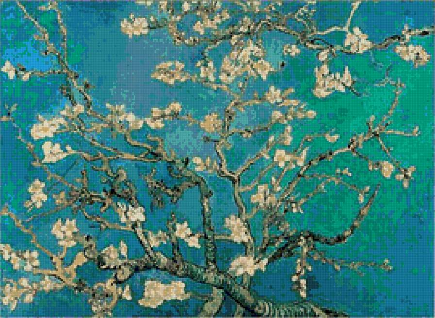 цветущая ветка миндаля Ван Гог - ван гог - предпросмотр