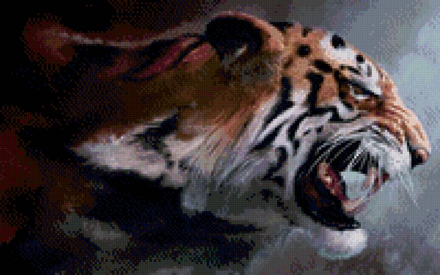 Тигрушка - тигр, рисунок, животные - предпросмотр