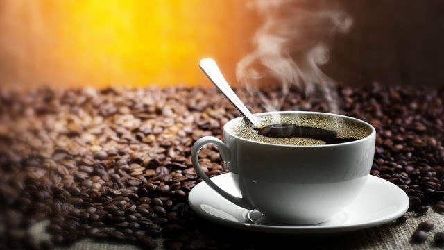 чашка с кофе - зерна, напитки, кухня, кофе, чашка - оригинал