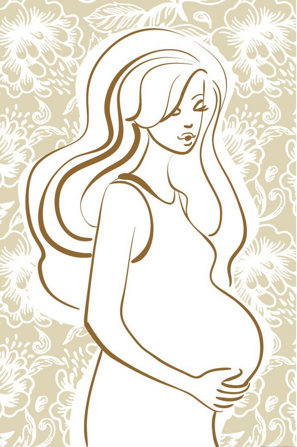 В ожидании чуда... - беременная женщина - оригинал