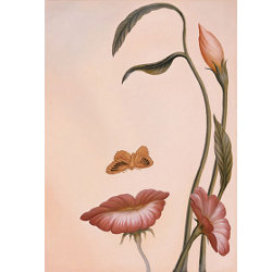 Образ - бабочка, силуэт, люди, цветы - оригинал