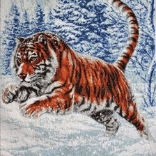 Оригинал схемы вышивки «тигр» (№654840)