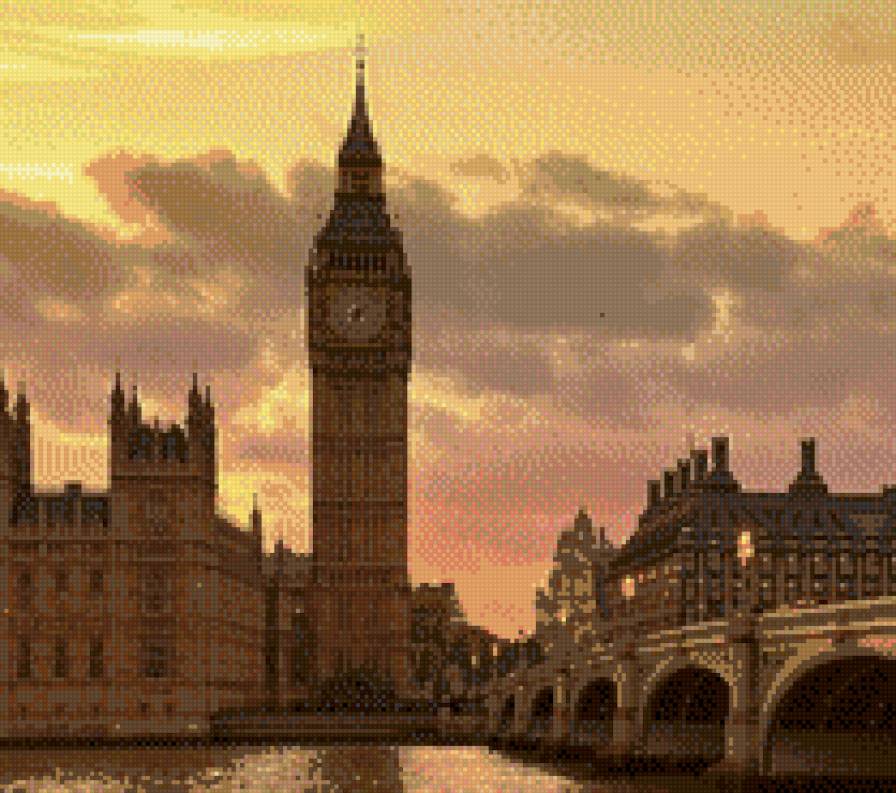 Биг Бен - башня, лондон, биг бен, англия - предпросмотр