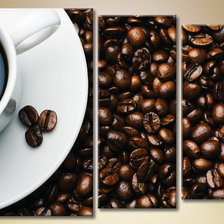 Схема вышивки «триптих кофе»