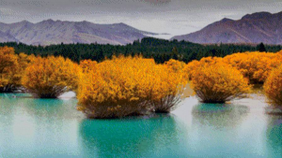 Южный Остров. Новая Зеландия - вода, природа, новая зеландия, пейзаж - предпросмотр
