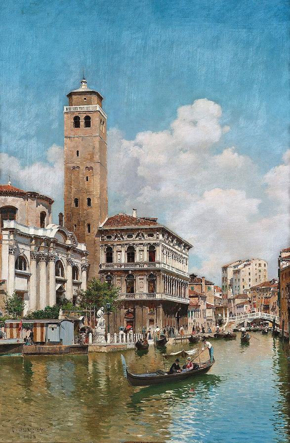 плавучая Венеция - река, гондола, канал, город, улица города - оригинал
