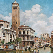 Схема вышивки «плавучая Венеция»