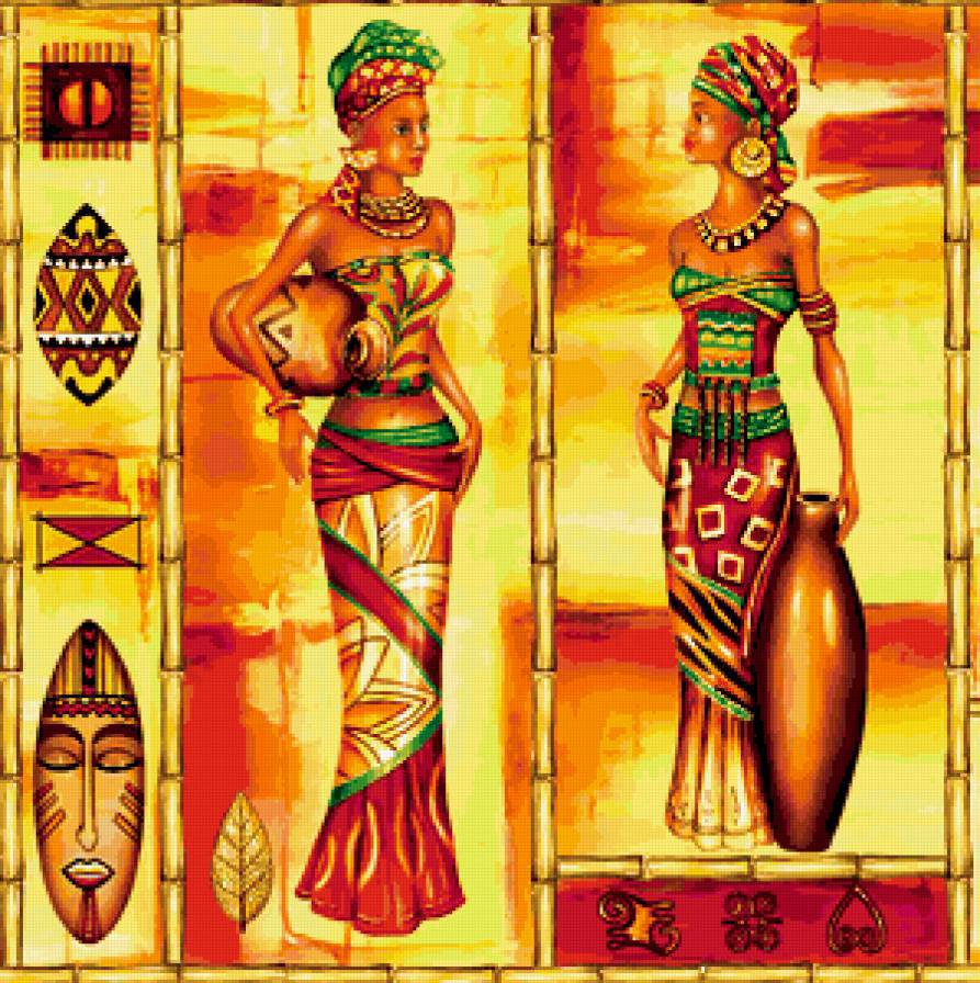 Африканские мотивы - африка - оригинал