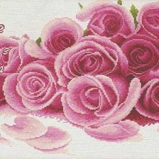 Оригинал схемы вышивки «розы» (№662129)