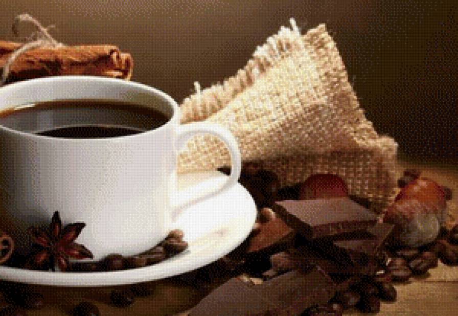 Доброе утро - шоколад, салфетка, кофе, стол, чашка - предпросмотр