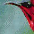 Предпросмотр схемы вышивки «птица на цветке» (№662901)