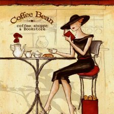 Оригинал схемы вышивки «Кафе в Париже» (№663168)