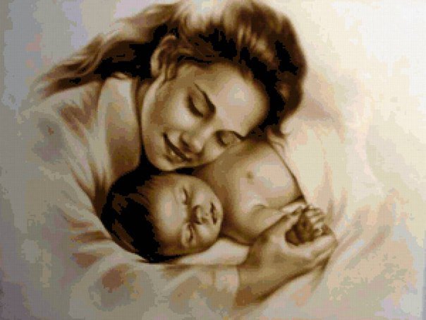 Мать и дитя - сон, мать, ребенок, нежность - оригинал