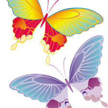 Оригинал схемы вышивки «бабочки» (№666732)