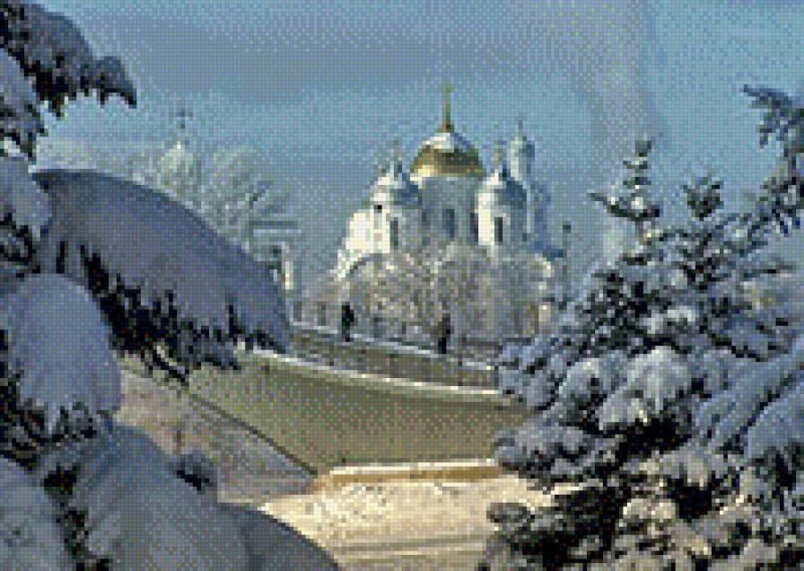Храм - зима, россия, храм - предпросмотр