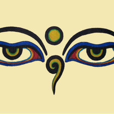 Схема вышивки «Глаза Будды»