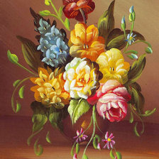 Оригинал схемы вышивки «Серия "Цветы": Цветочная композиция» (№669041)